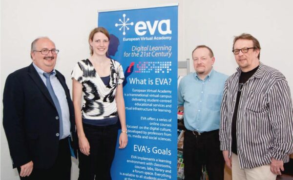 European Virtual Academ Meeting in Mittweida - Robert J. Wierzbicki with Ludwig Hilmr, Daisy Richter and Cai Melakoski, 2012