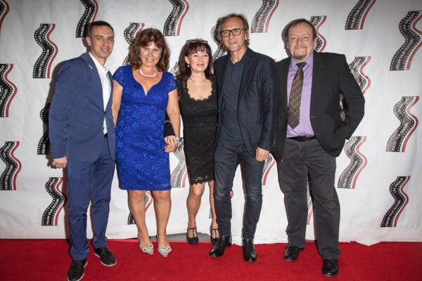 Robert J. Wierzbicki with Andrzej Chyra (second from right) and Robert’s wife, Eva (third from right), Hollywood 2019.jpg