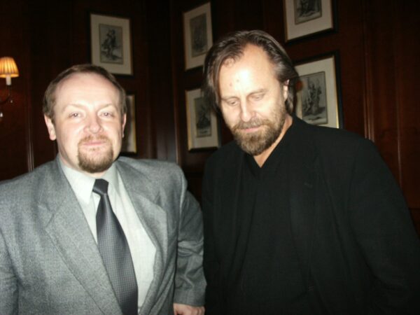 Robert J. Wierzbicki with Jan A.P. Kaczmarek in Warsaw, Poland, 2002