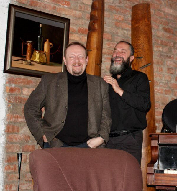 Robert J. Wierzbicki with Liviu Mocan, Cluj, Romania, 2010