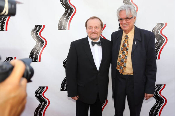 Robert J. Wierzbicki with Vladek Juszkiewicz, Polish Film Festival in Los Angeles, 2014